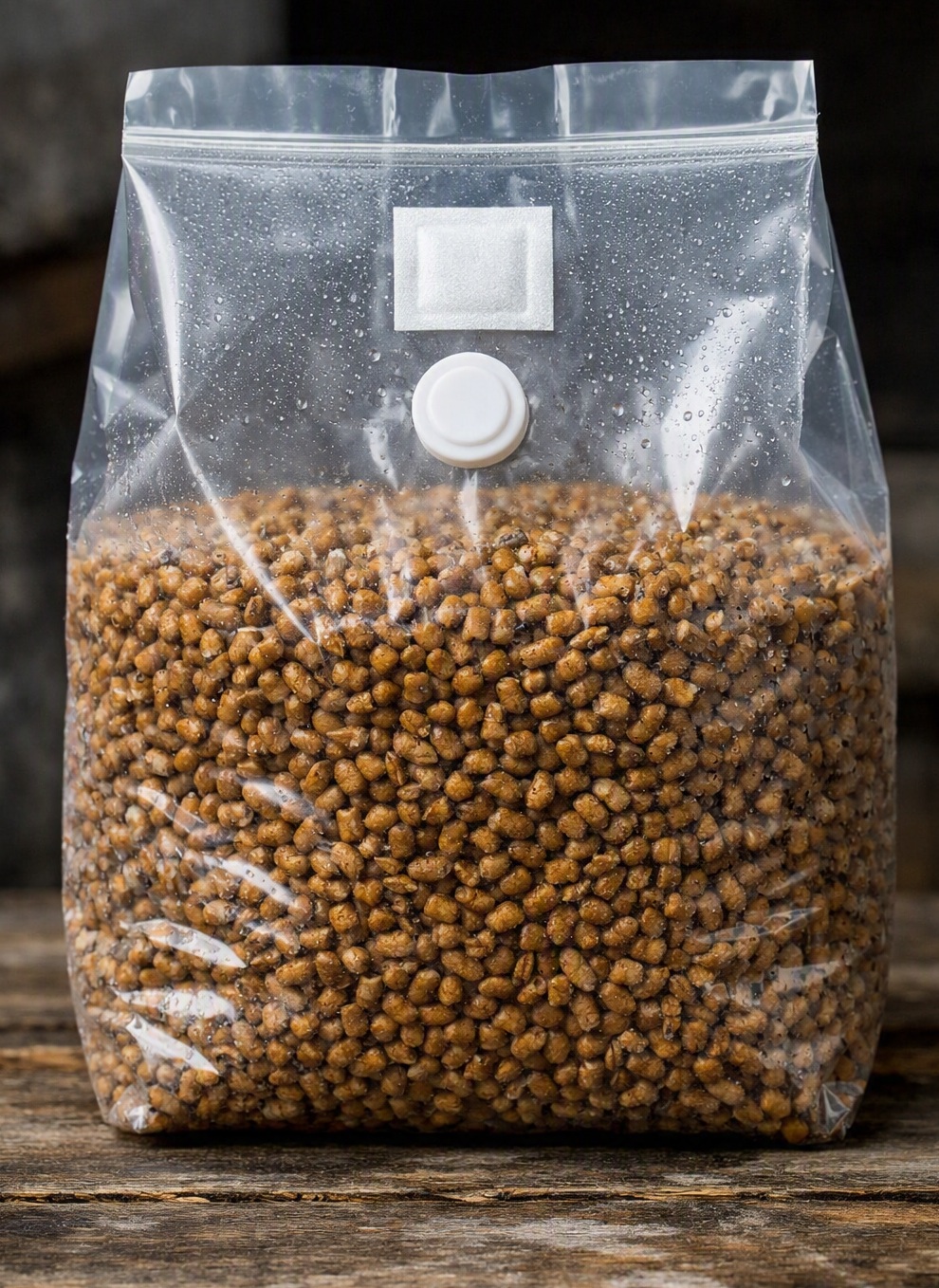 Sterilized Rye Grain Bag (5 lb)